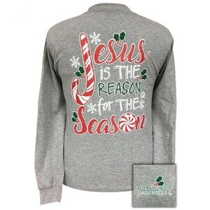 GIRLIE GIRL ORIGINALS JESUS IS THE REASON FOR THE SEASON TEE